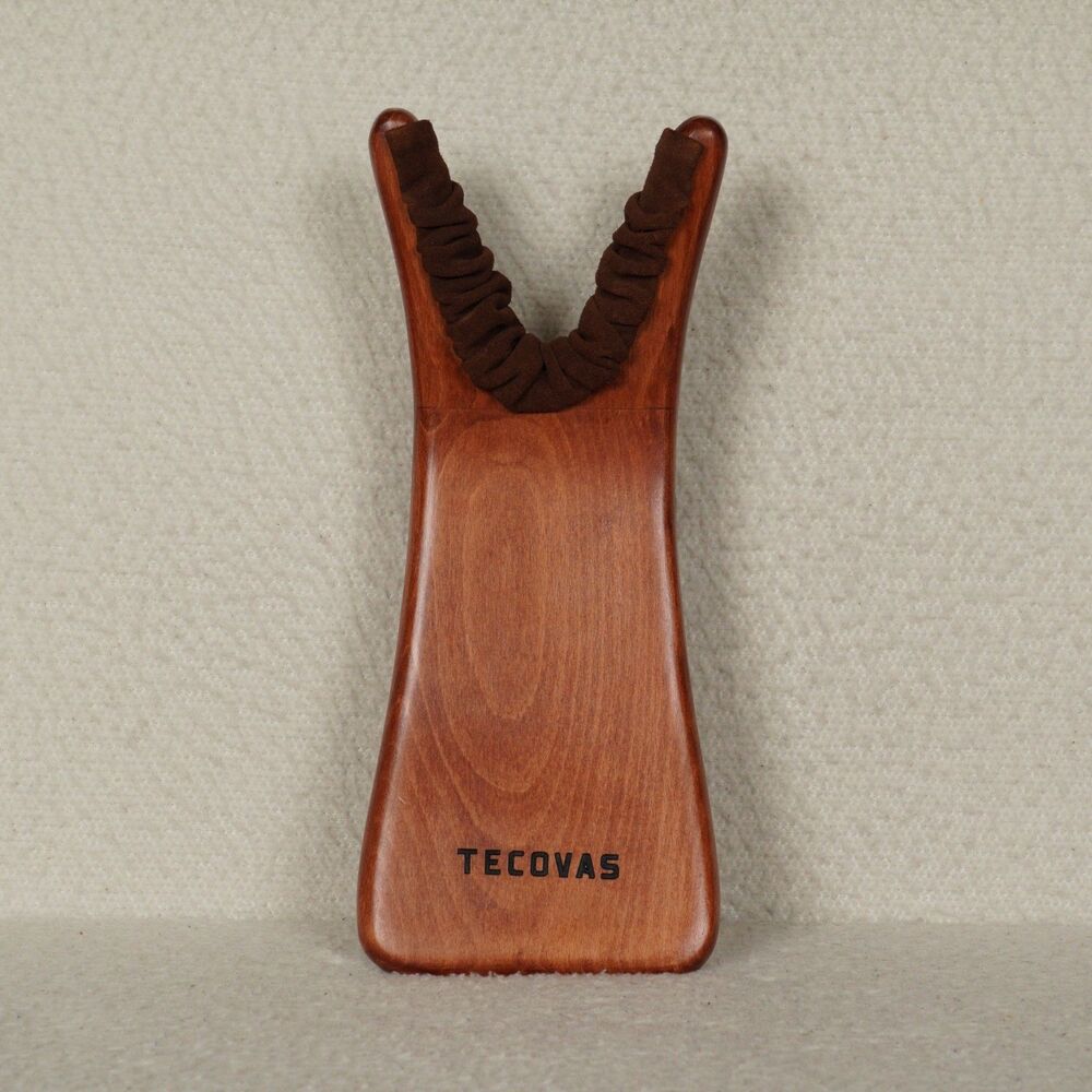 Tecovas Boot Jack Handcrafted Beechwood Mocha Suede Leather Wood Removal Tool
